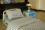 pure cotton gray white stripe hospital bed sheet