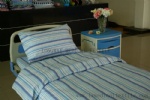 KY-CS11-15 polyester cotton blue stripe hospital bed sheet
